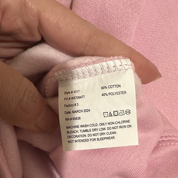 Soft Pink Sweatshirt - Picture 3 of 3